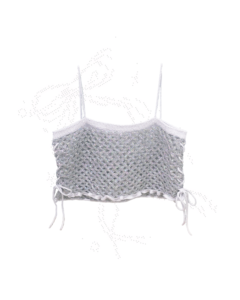 얀데레 코바늘 메탈실 뷔스티에